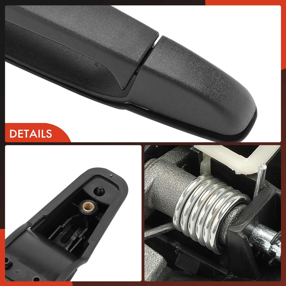 A-Premium handle next to ruler showing exact size and mounting points