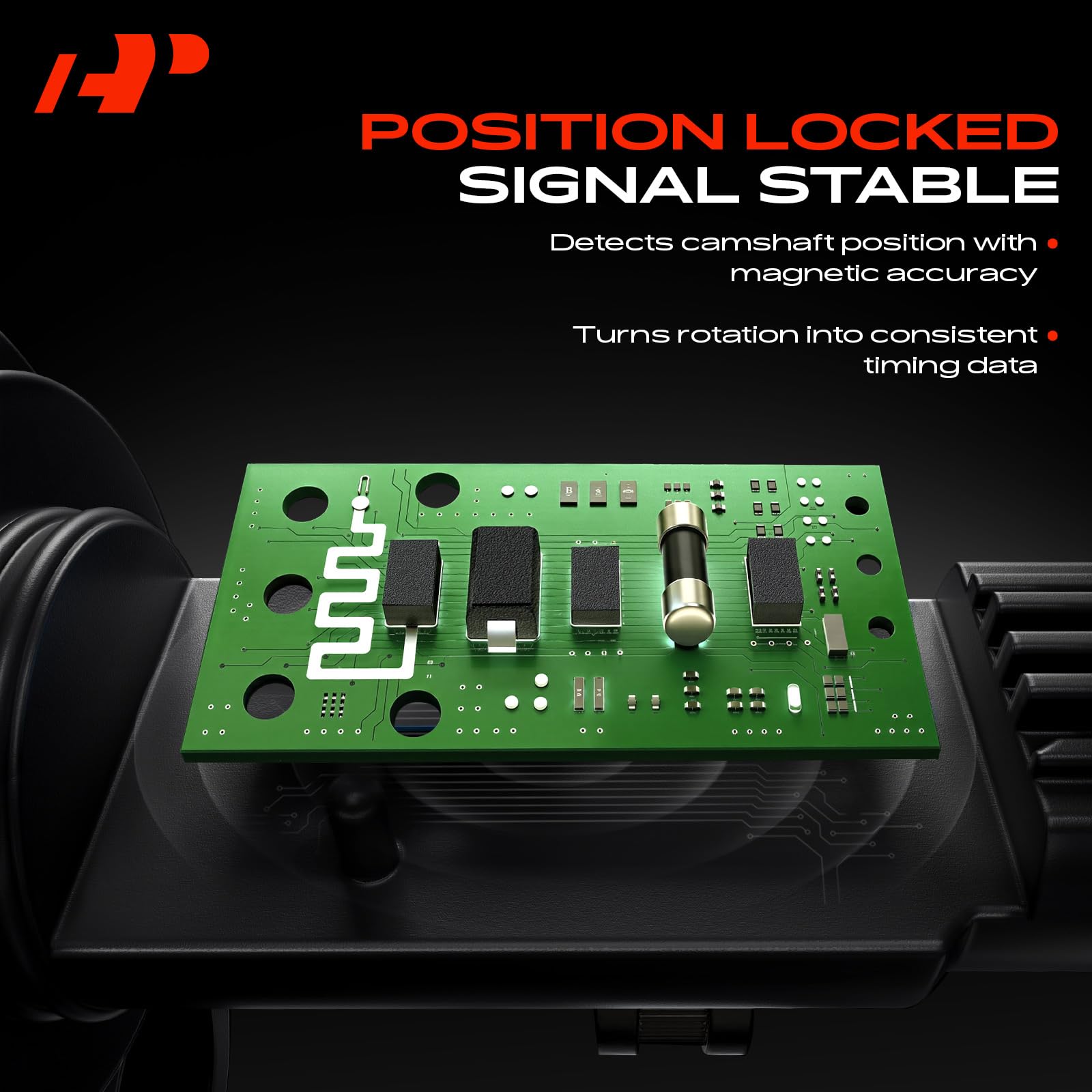 A-Premium size scale with ruler illustrating compact sensor dimensions for fit