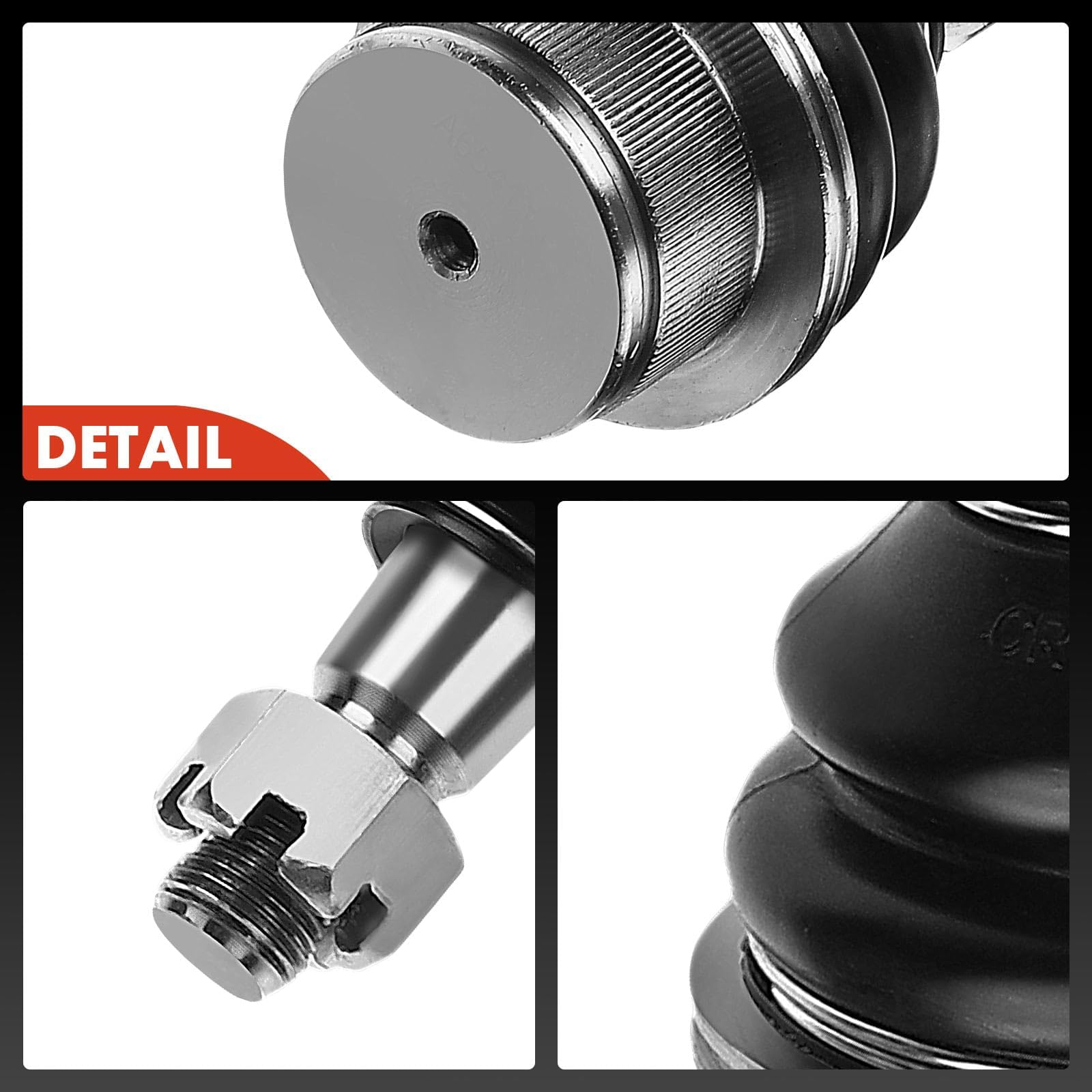 A-Premium ball joint next to ruler showing correct size and accurate fitment