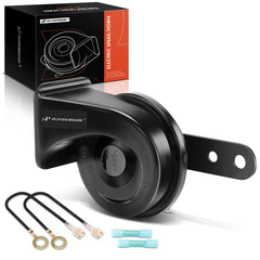 A-Premium horn front view showing compact snail design and loud tone