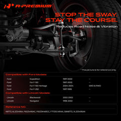 A-Premium stabilizer link close detail showing corrosion-resistant finish and durability