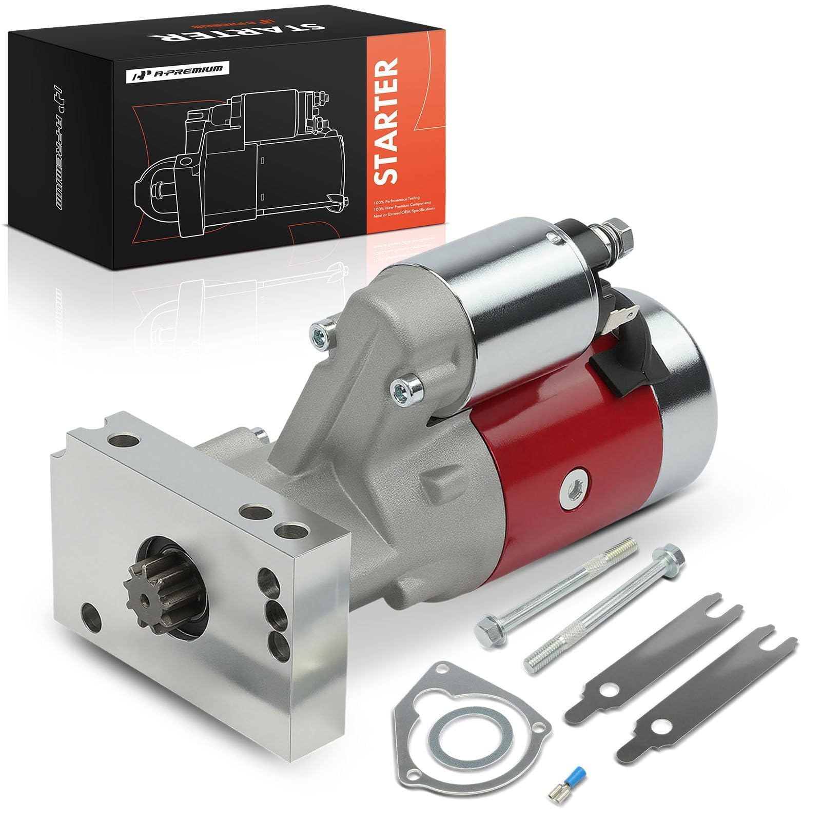 A-Premium starter front view showing robust housing and reliable fit