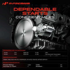 A-Premium starter motor side profile highlighting compact durable design benefit