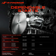 A-Premium starter side profile highlighting mounting points for easy install