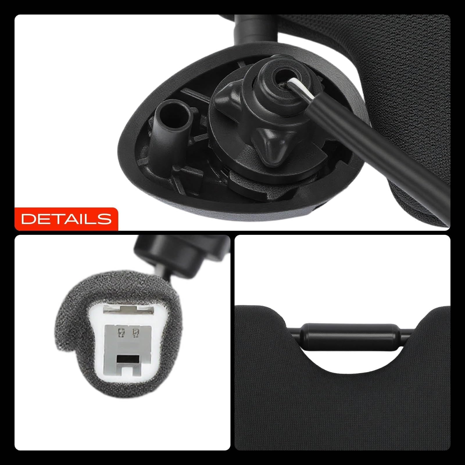 A-Premium lifestyle image of driver using visor mirror for convenience benefit