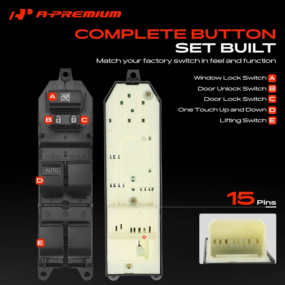 A-Premium illuminated orange backlight for night visibility and safer operation