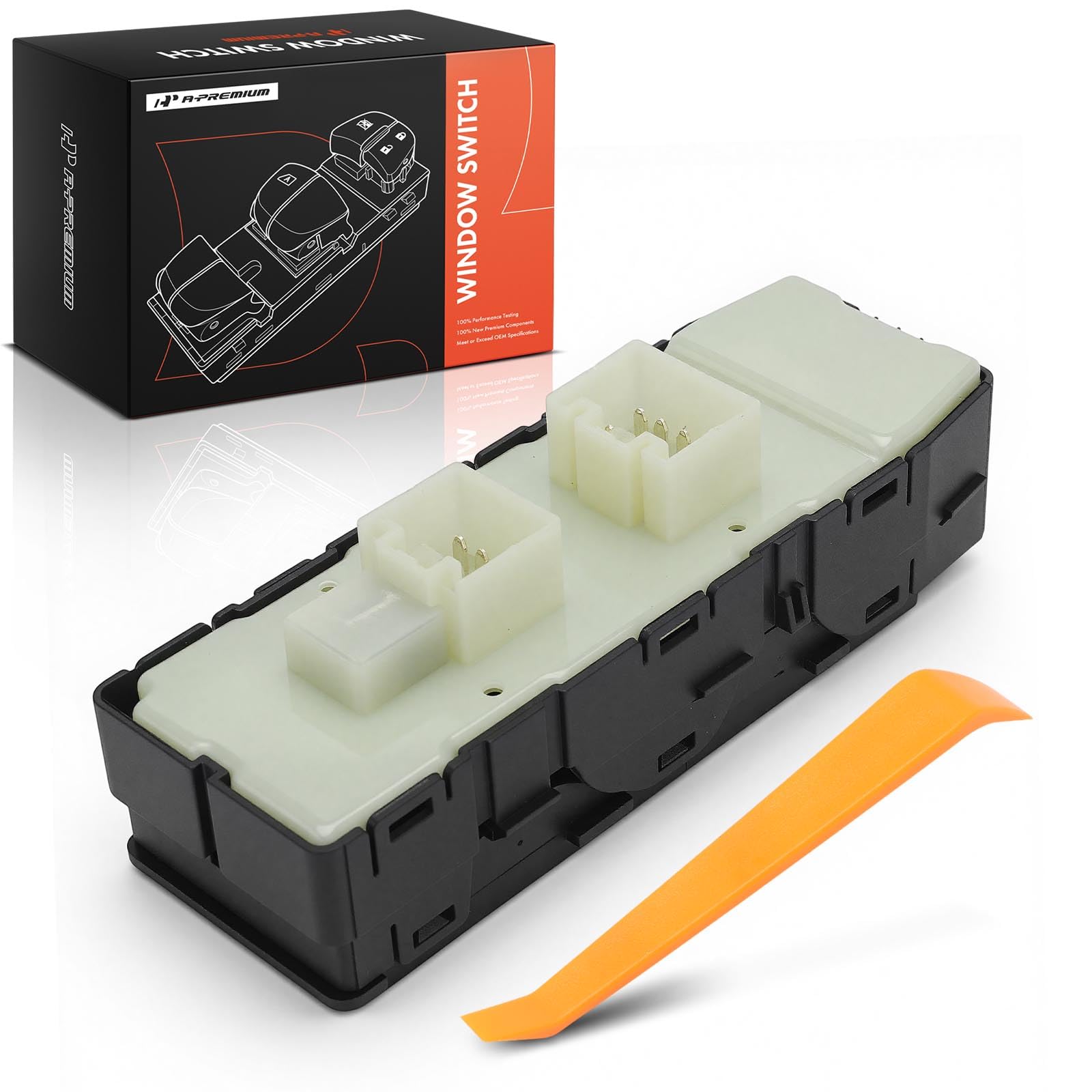 A-Premium new switch beside worn unit highlighting replacement upgrade