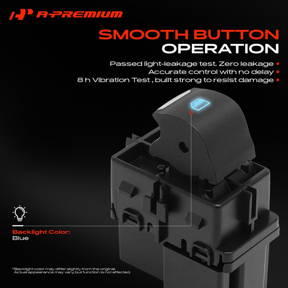 A-Premium installed switch in door panel demonstrating straightforward replacement