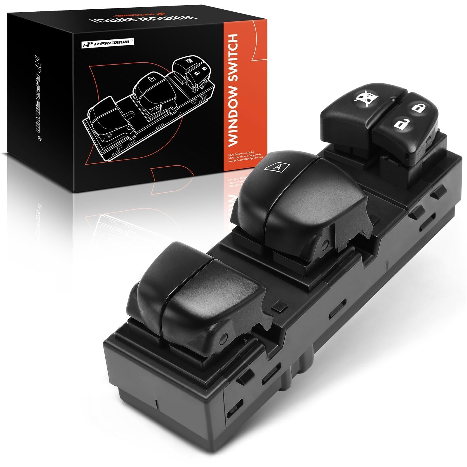 A-Premium switch packaging with manual showing ready-to-install convenience