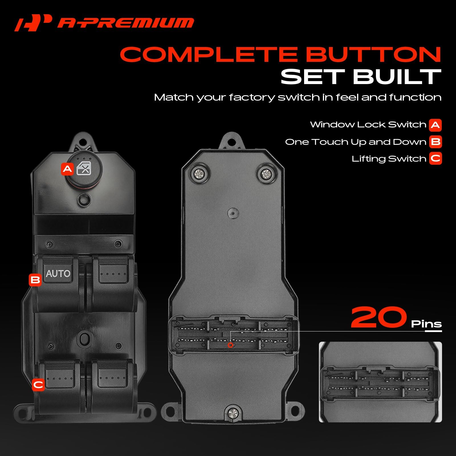 A-Premium side profile showing durable plastic housing and fit reliability