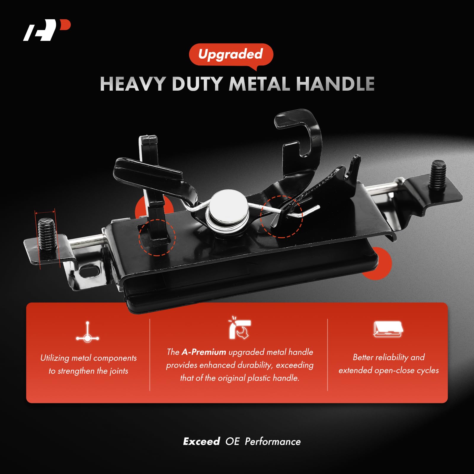 A-Premium macro of smooth black finish for corrosion resistance