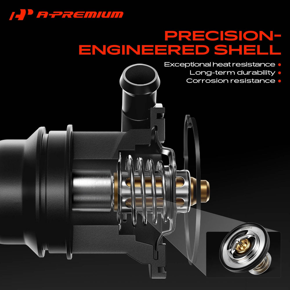 A-Premium temperature sensor detail providing accurate engine readings