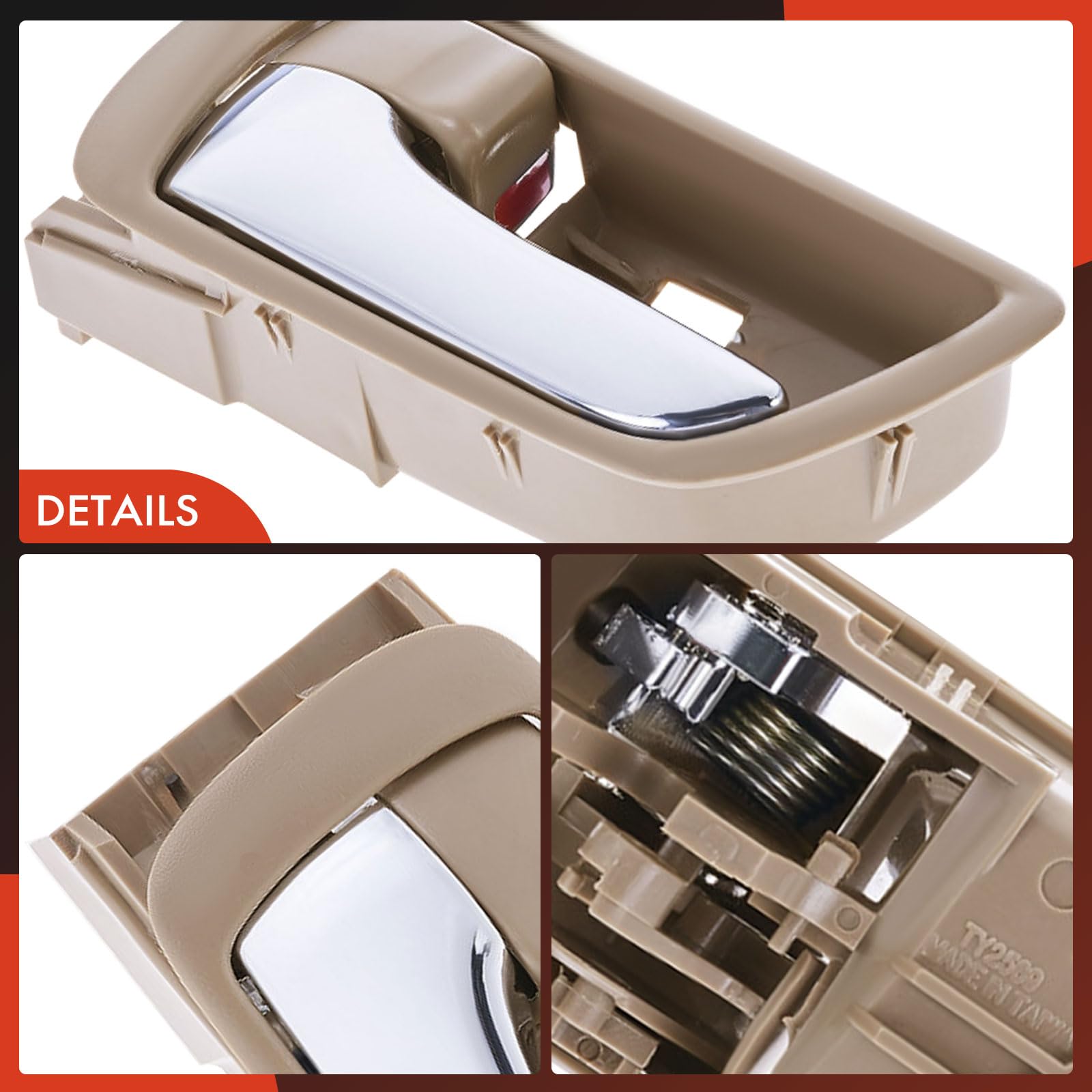 A-Premium plastic grain texture closeup highlighting durable construction quality