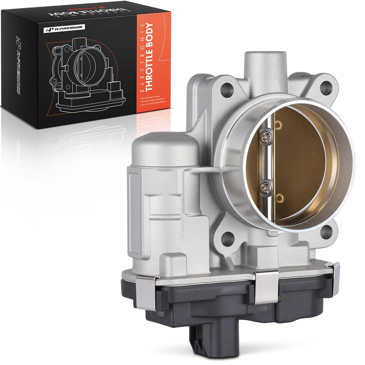 A-Premium throttle body front view showing ports and clean finish for reliable replacement
