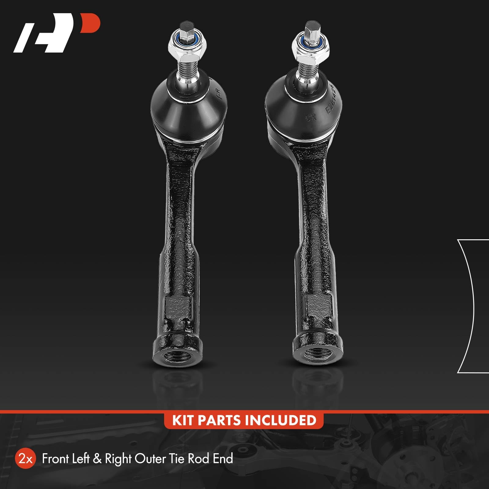 A-Premium close-up of steel ball stud highlighting durability and smooth steering