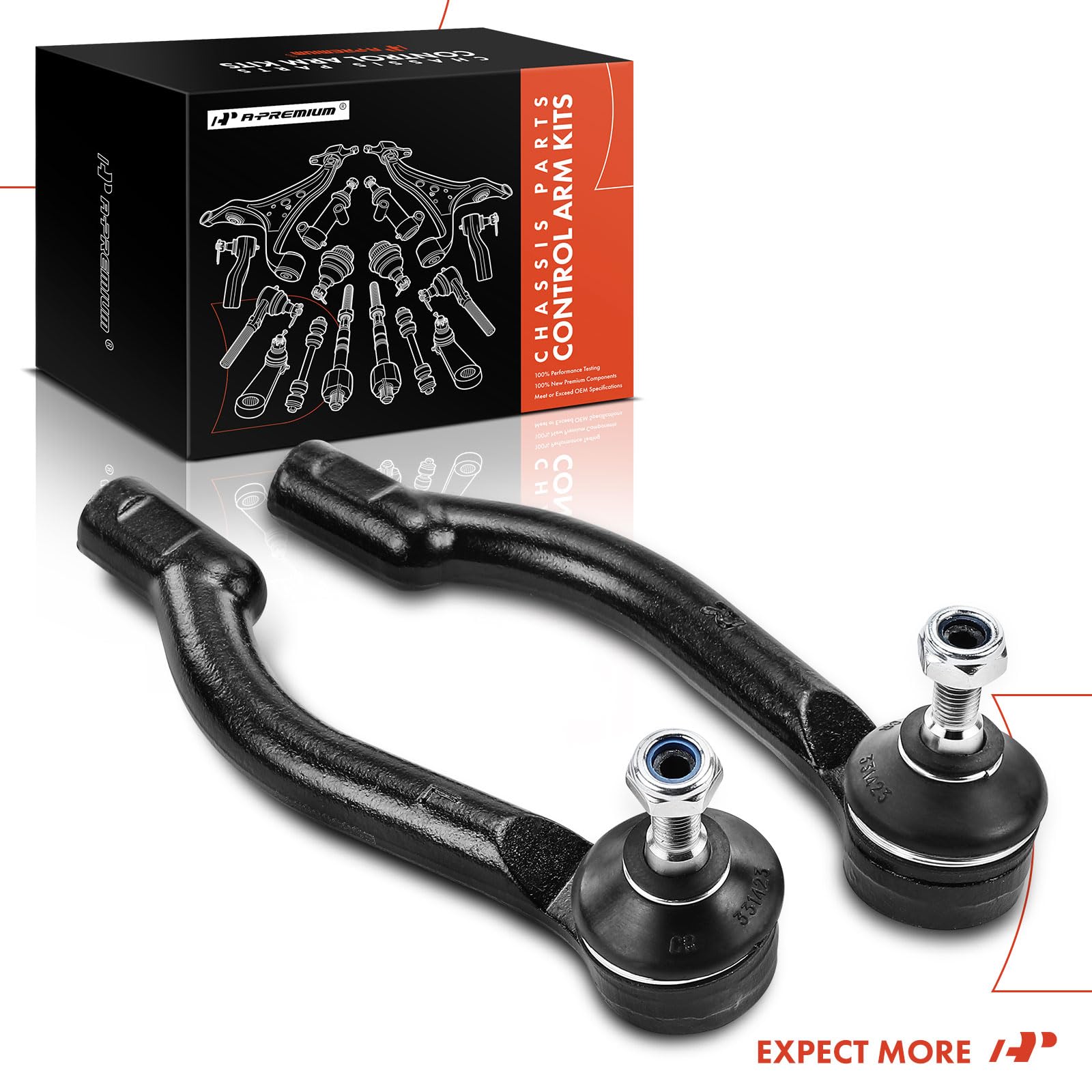 A-Premium tie rod end in garage during installation illustrating DIY ease