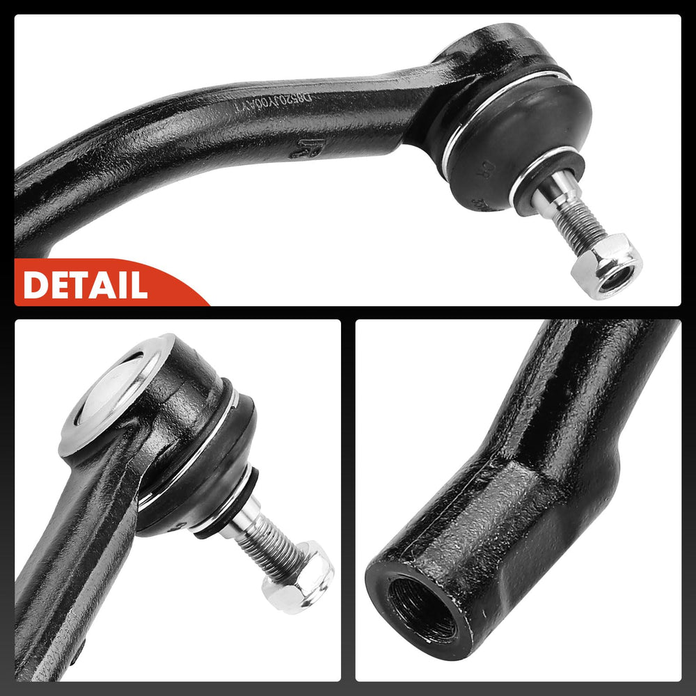 A-Premium tie rod end beside ruler demonstrating accurate size fitment