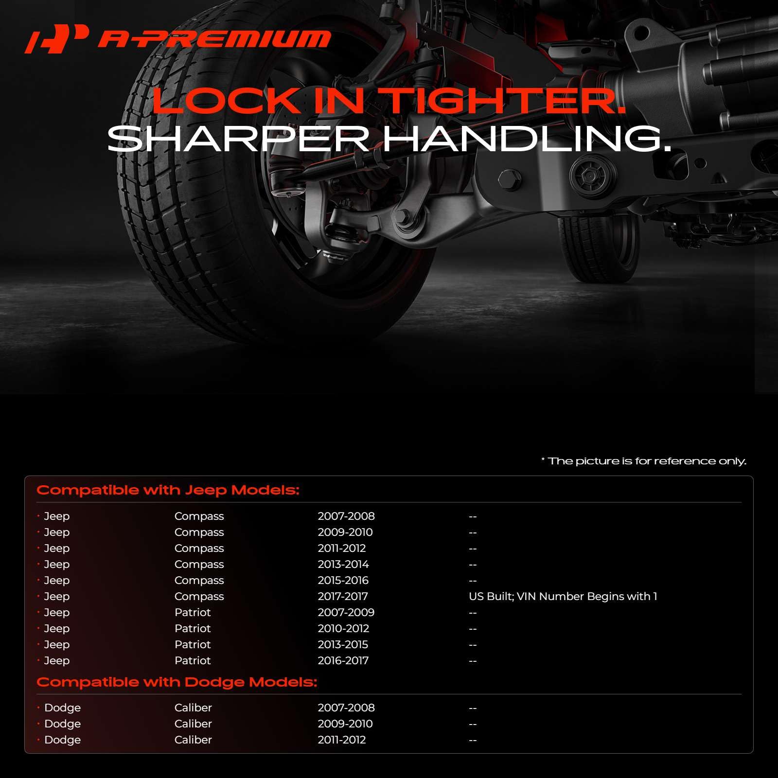 A-Premium outer tie rod close-up showing sturdy construction and pre-greased joint for smooth steering