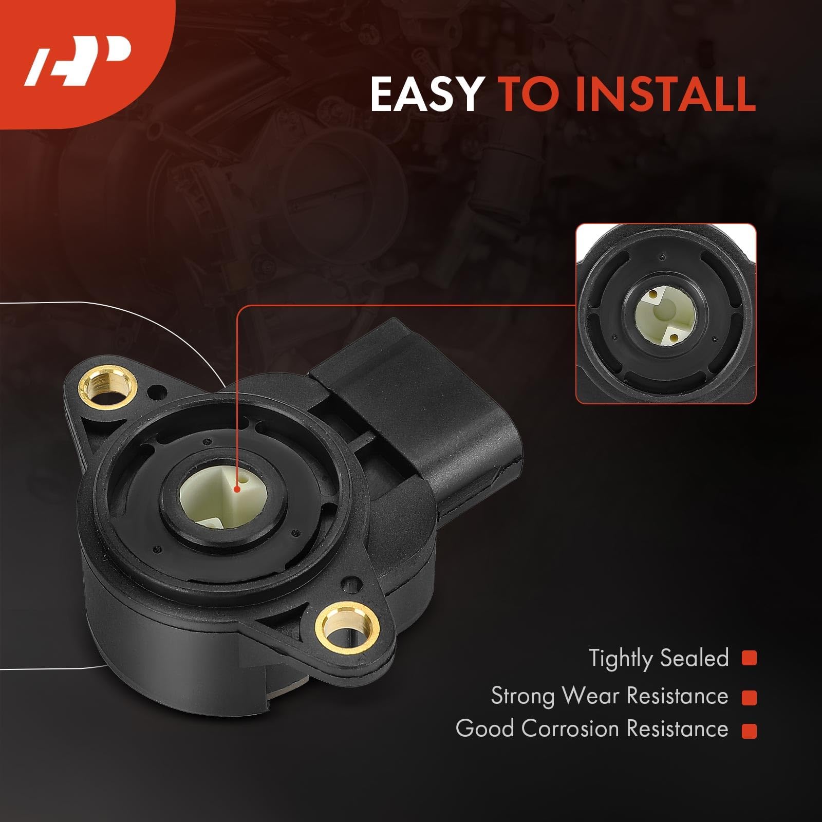 A-Premium TPS installed on throttle body demonstrating straightforward replacement