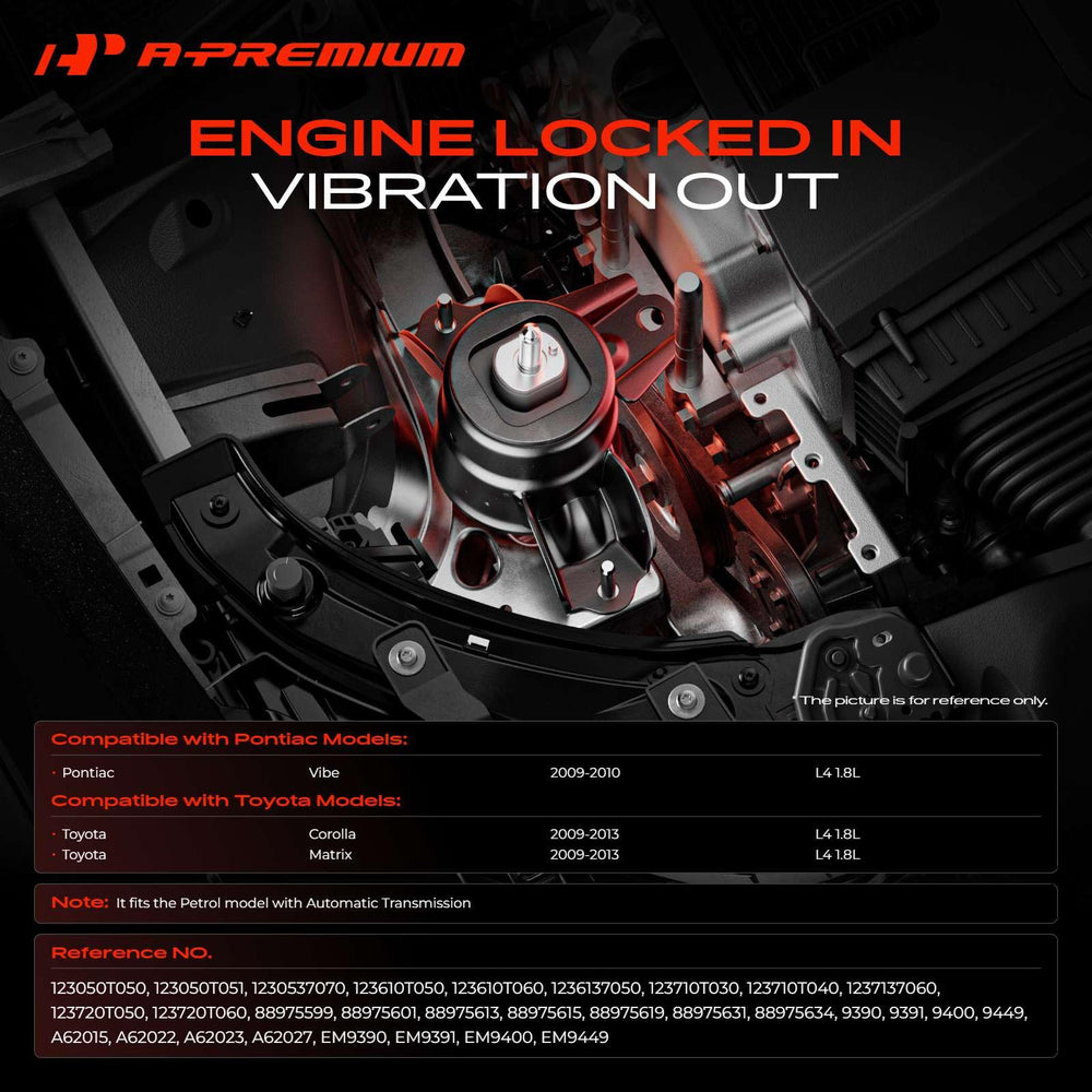 A-Premium transmission mount top view demonstrating correct mounting surface