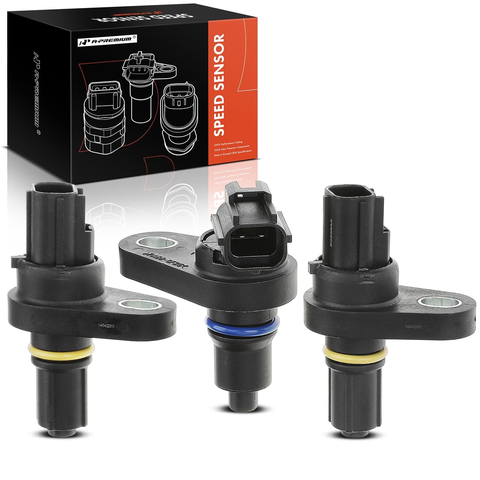 A-Premium front view of speed sensor showing shape and fit for easy replacement