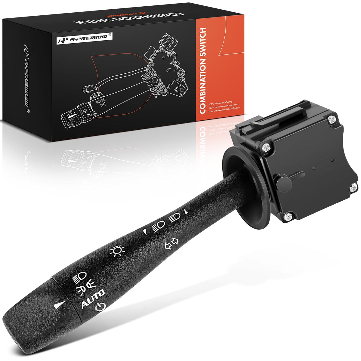 A-Premium front view of the turn signal switch showing ready-to-install design and compatibility