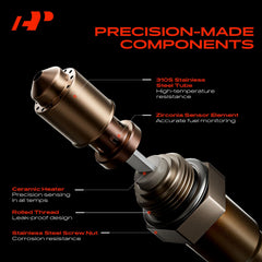 A-Premium upstream sensor installed in engine bay showing accurate pre-catalyst readings benefit