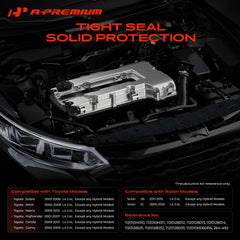 A-Premium valve cover kit with gasket laid out for complete replacement benefit