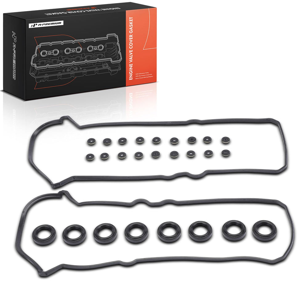 A-Premium front packaging showing complete valve cover gasket set and model fitment benefit