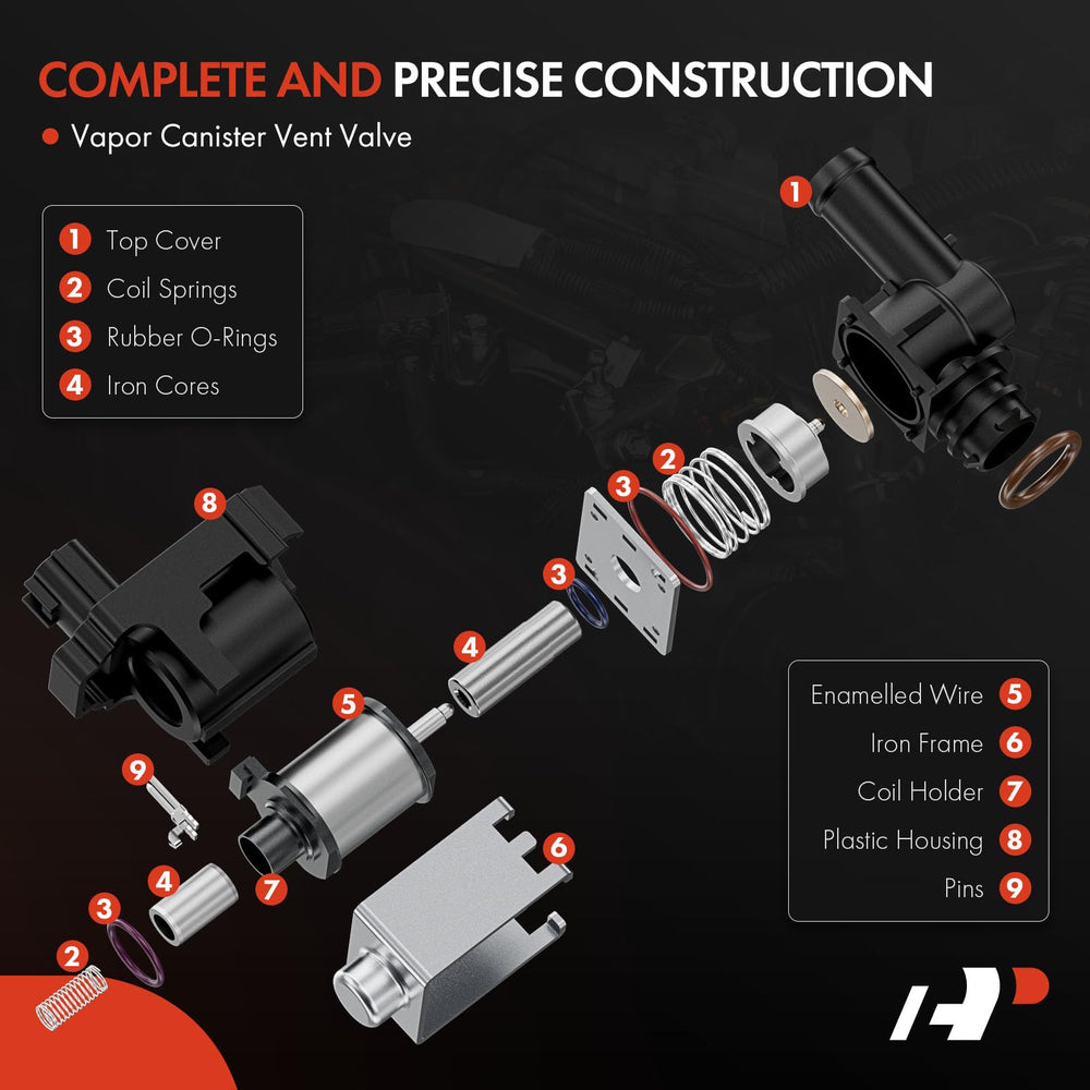 A-Premium vent solenoid mounting points visible for quick bolt-in replacement