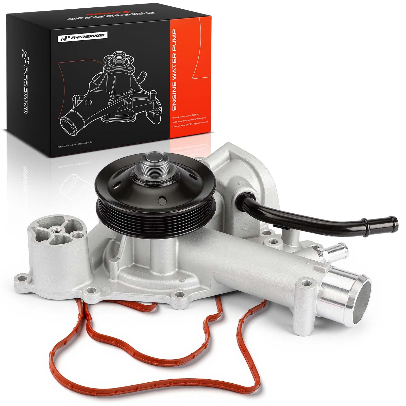 A-Premium front view of water pump showing correct fit and finish
