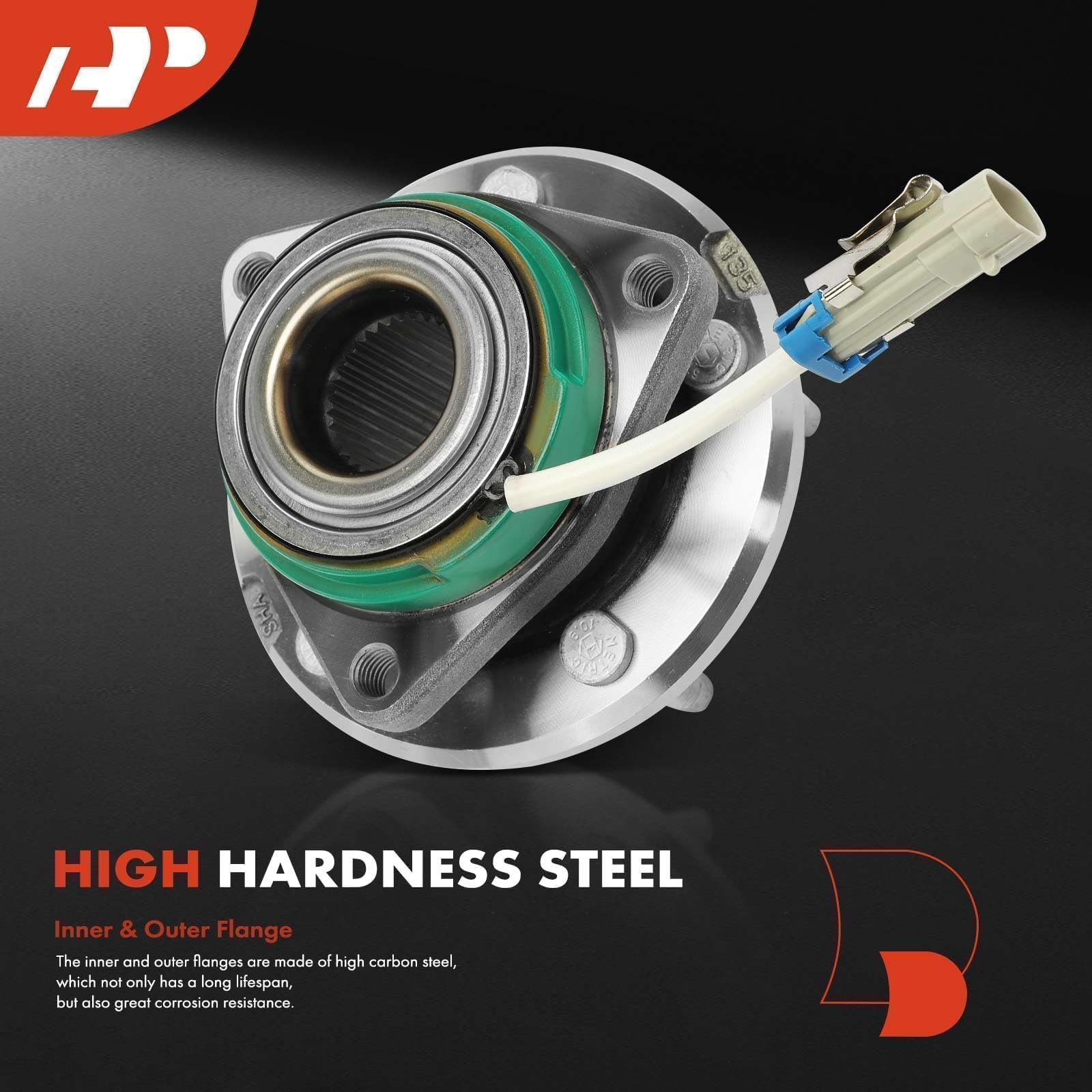 A-Premium wheel stud and spline detail showing durable engagement benefit