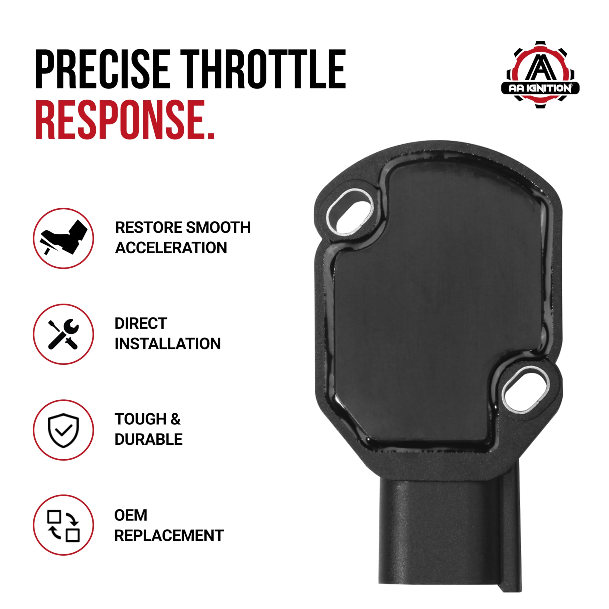 AA Ignition TPS located at bell crank assembly for correct installation guidance