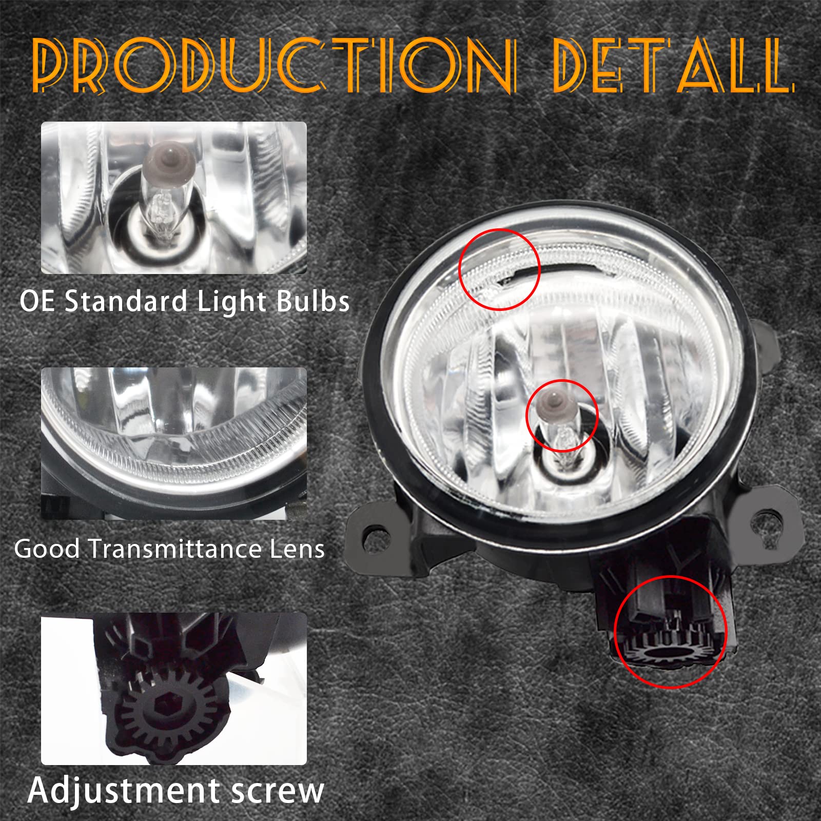 AANAN fog light next to ruler showing dimensions to confirm fitment before purchase