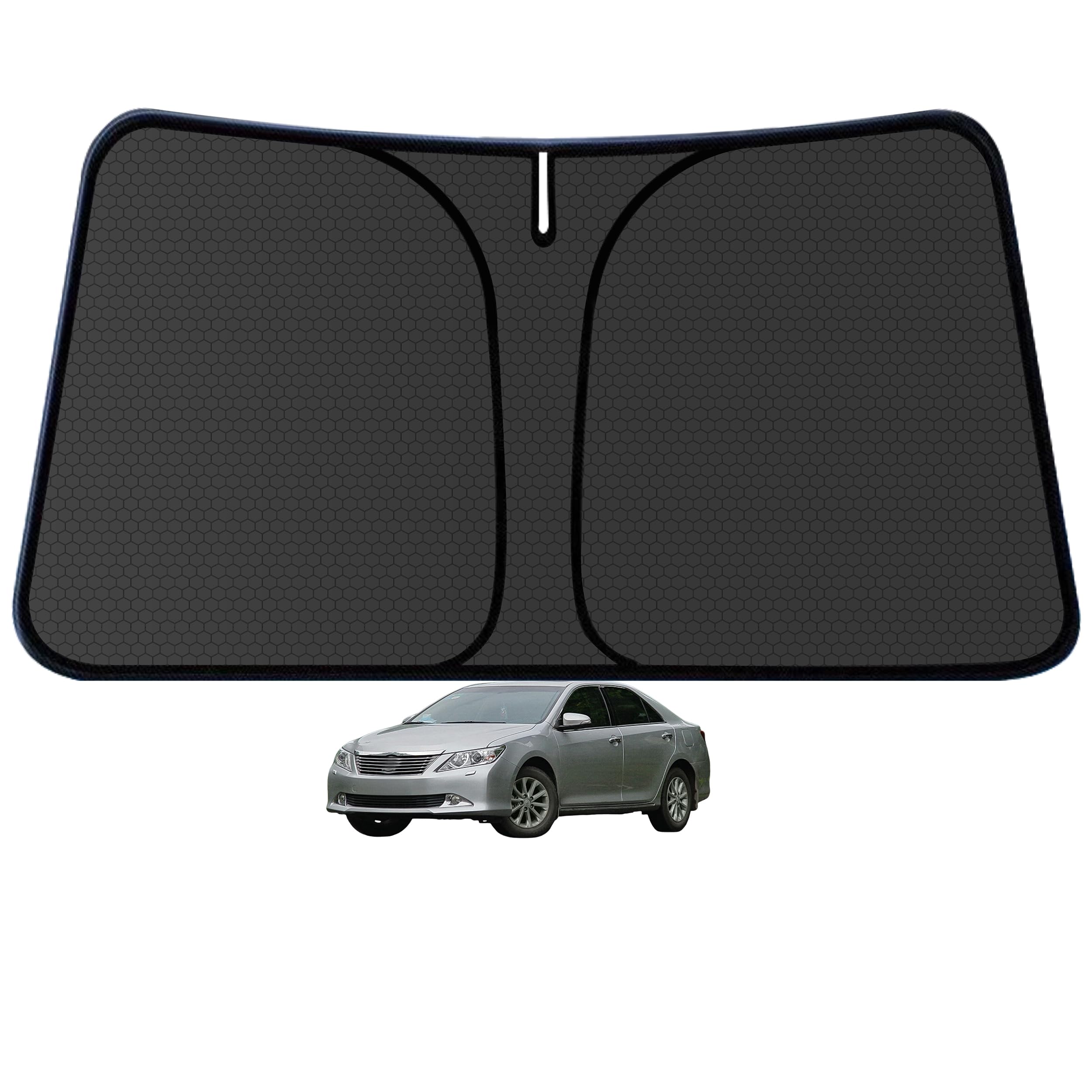aatoppus Sentra front view installed showing full-coverage and cooler cabin