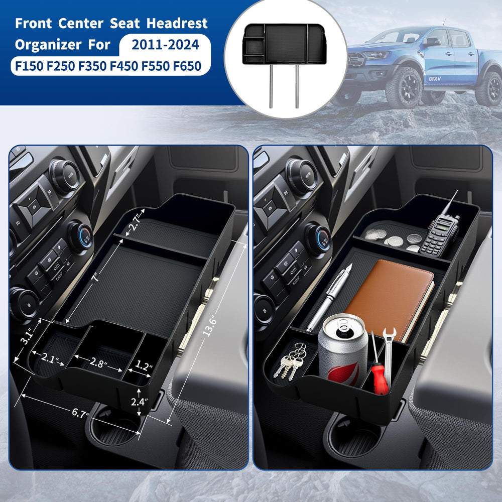 ABAGAEL phone slot and storage compartment holding a smartphone and keys for easy access