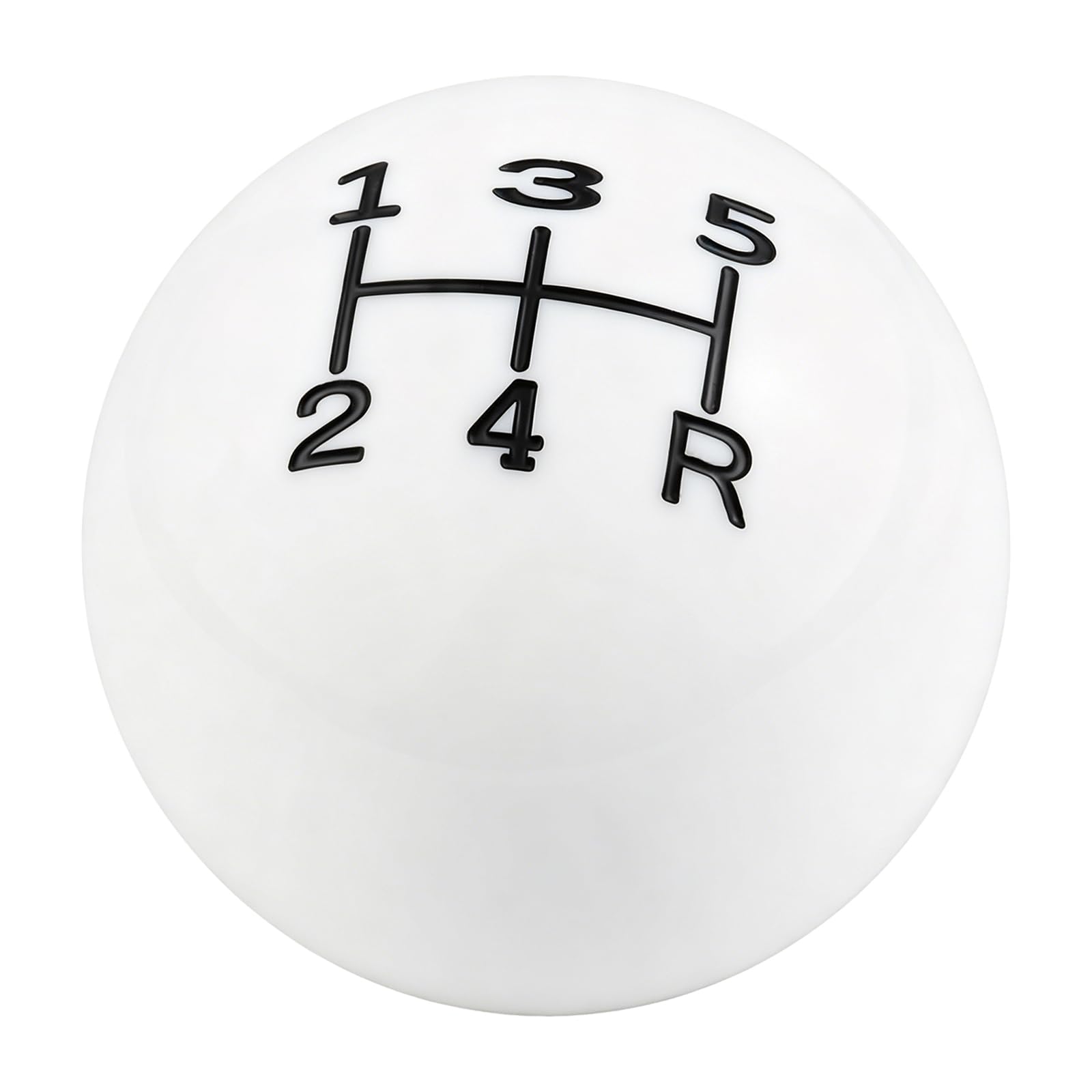 Abfer ball knob installed on a gear stick demonstrating fit and improved handling