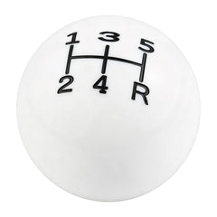 Abfer ball knob installed on a gear stick demonstrating fit and improved handling