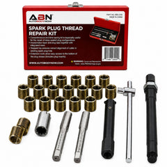 ABN front packaging showing complete 14mm rethreading kit and storage case benefit portability