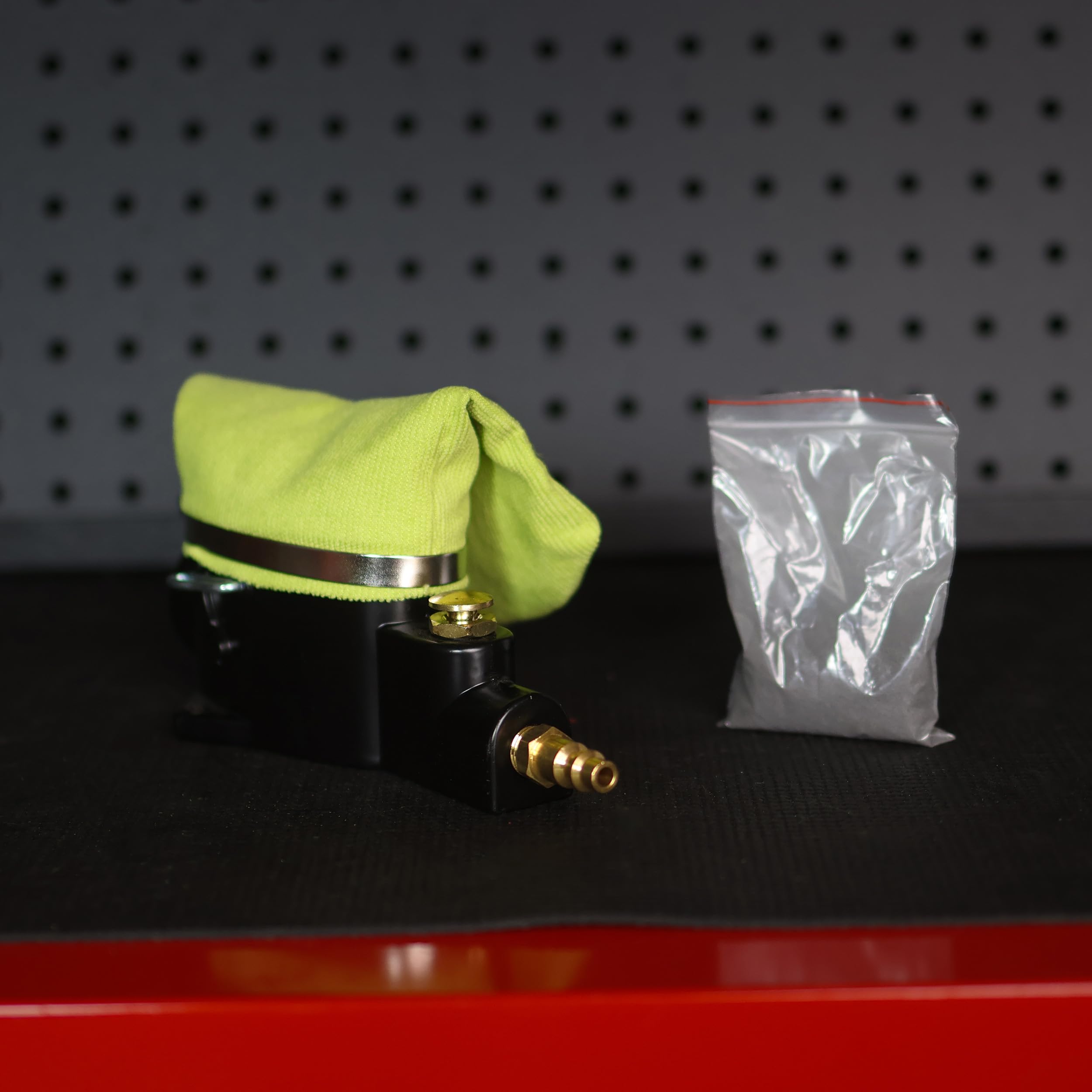 ABN mounted on a workshop wall demonstrating stable installation and easy access