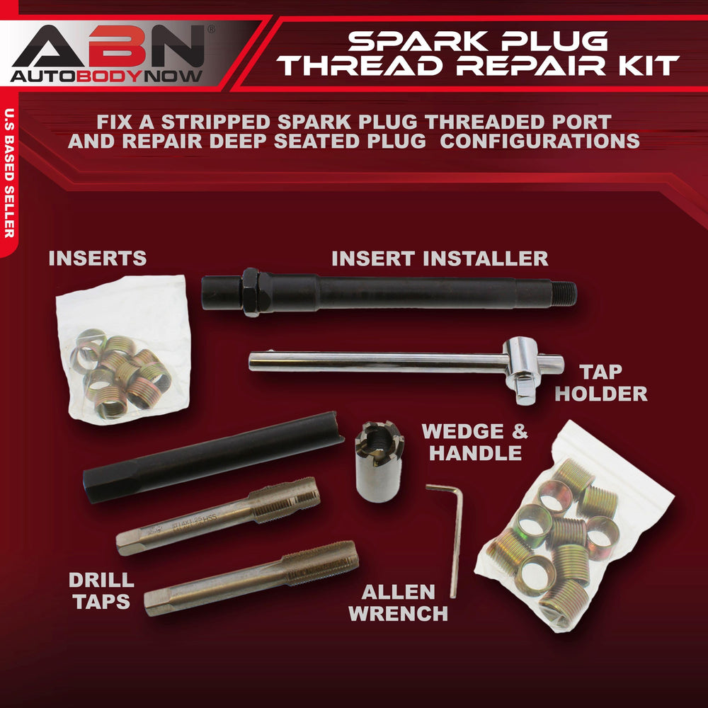 ABN close-up of taps and inserts showing HSS cutting profile for durable rethreads