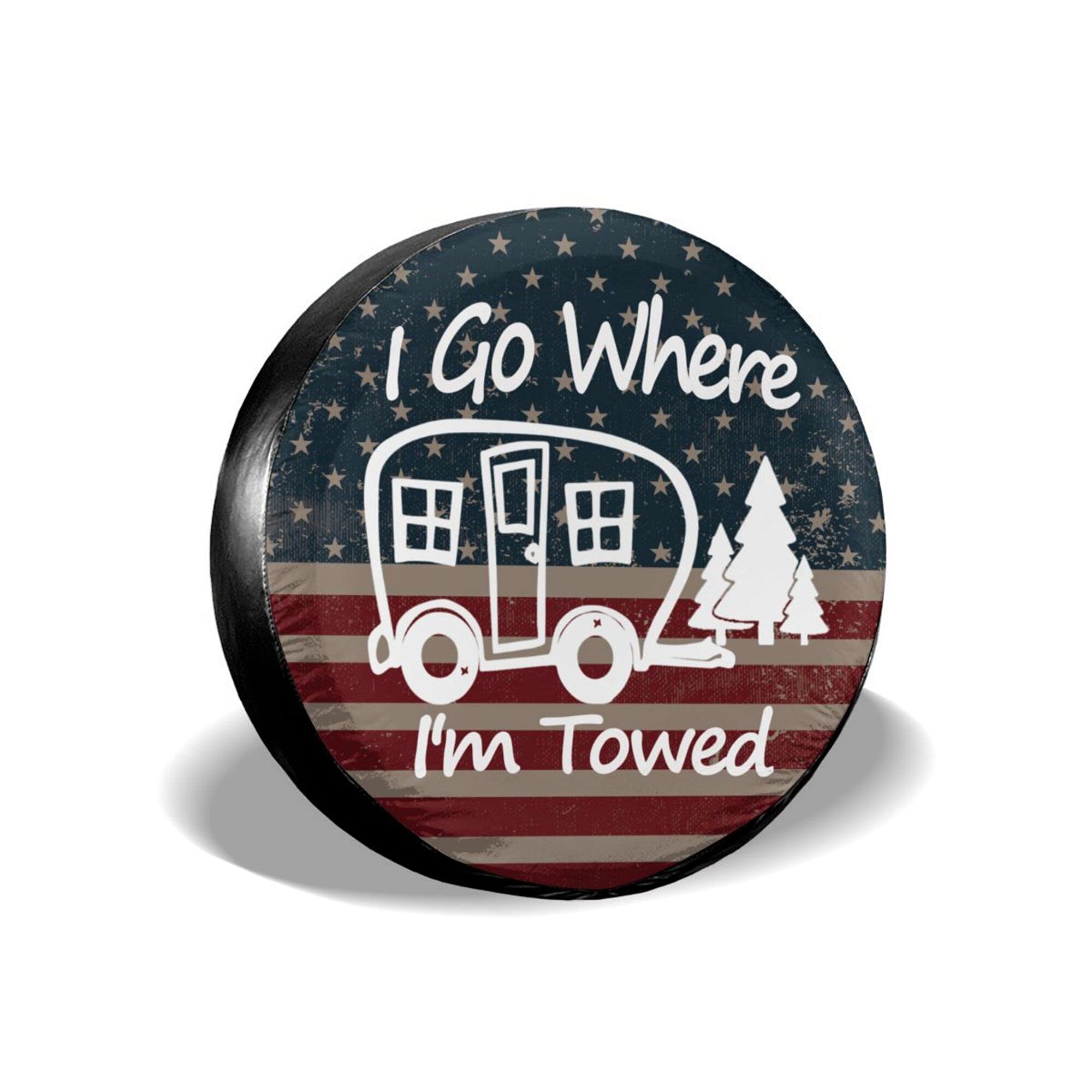 ABSOP front view spare tire cover showing full design and protection