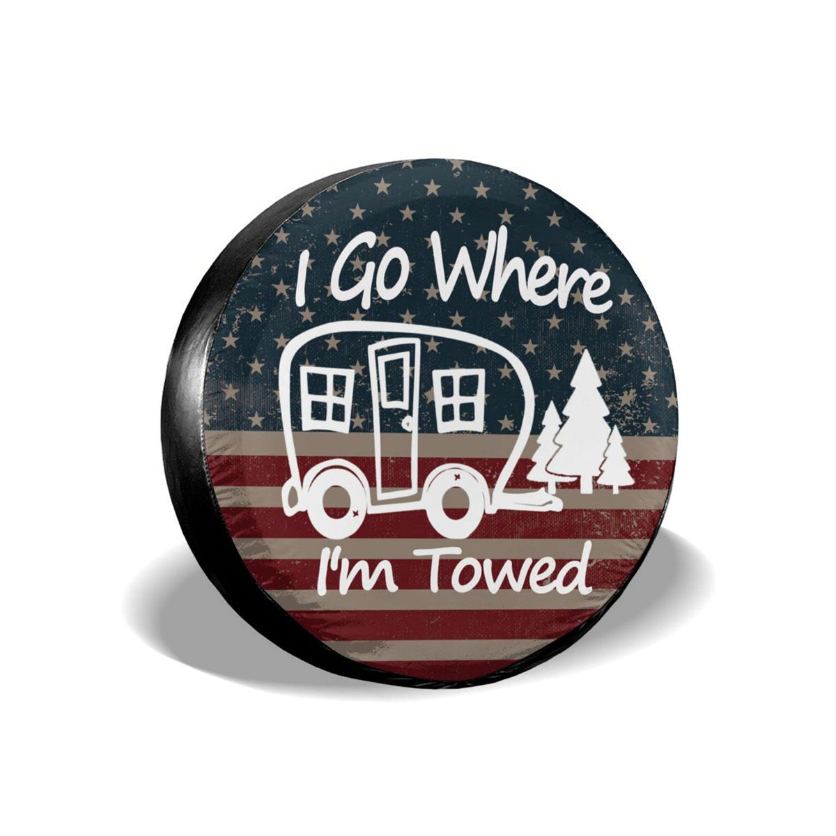ABSOP front view spare tire cover showing full design and protection