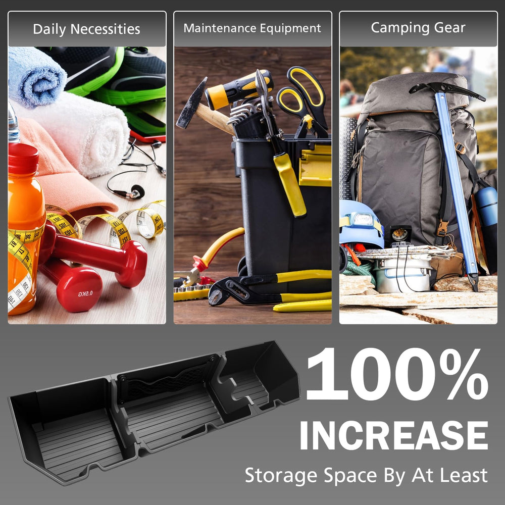 Abystar in Ridgeline lifestyle scene showing neat, hidden storage benefit