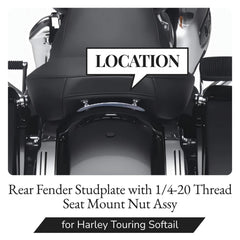 AC-MTORC close-up of 1/4-20 thread detail for reliable seat mounting benefit
