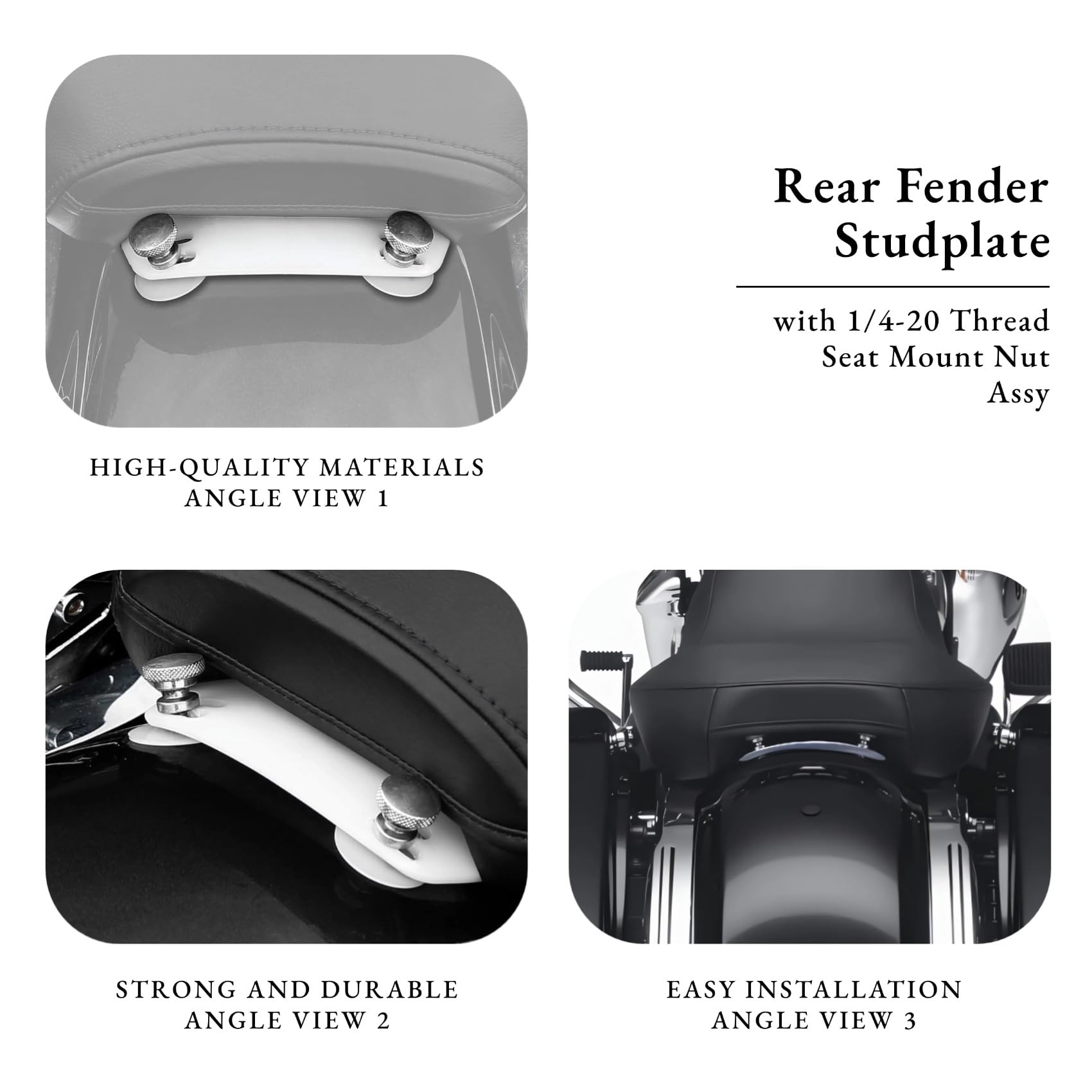 AC-MTORC installed on Harley rear fender demonstrating flush fit and restored look