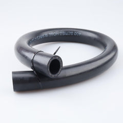 AC PERFORMANCE hose alongside ruler showing 2ft length and easy trimming