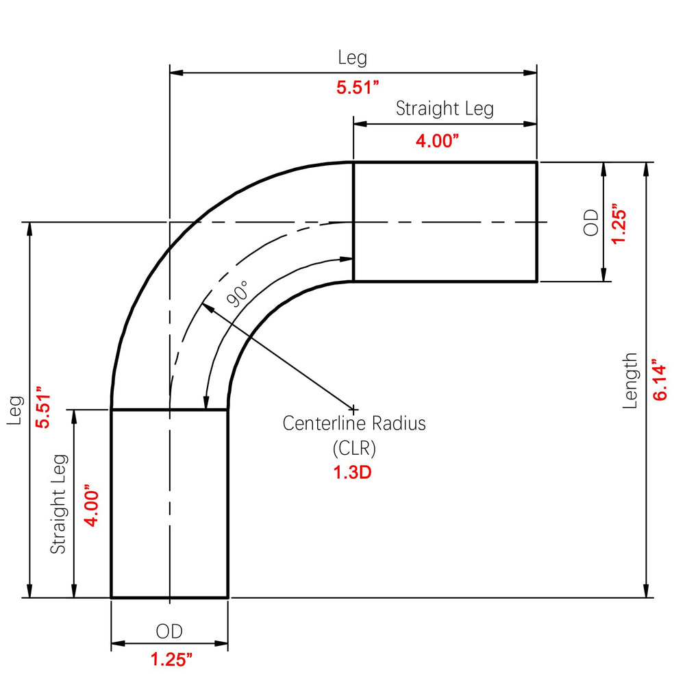 AC PERFORMANCE polished surface and pipe end highlighting weld-ready finish