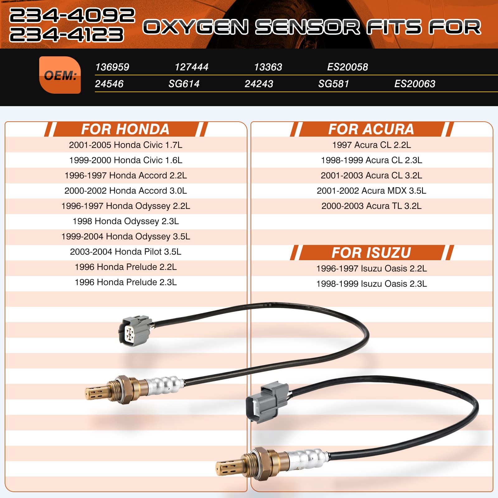 ACAUTO close-up of sensing tip highlighting durable platinum element for accuracy