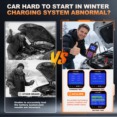 Acclope BT60 PRO showing 6V motorcycle mode screen for accurate small battery checks